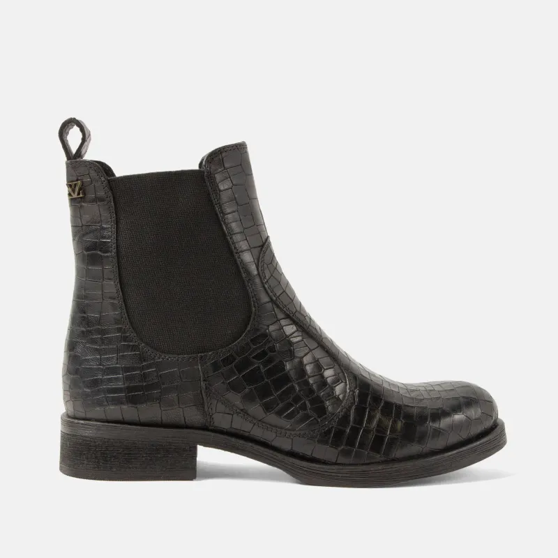 Marij Dames Chelsea Boots Leer Black sold by Lazmani