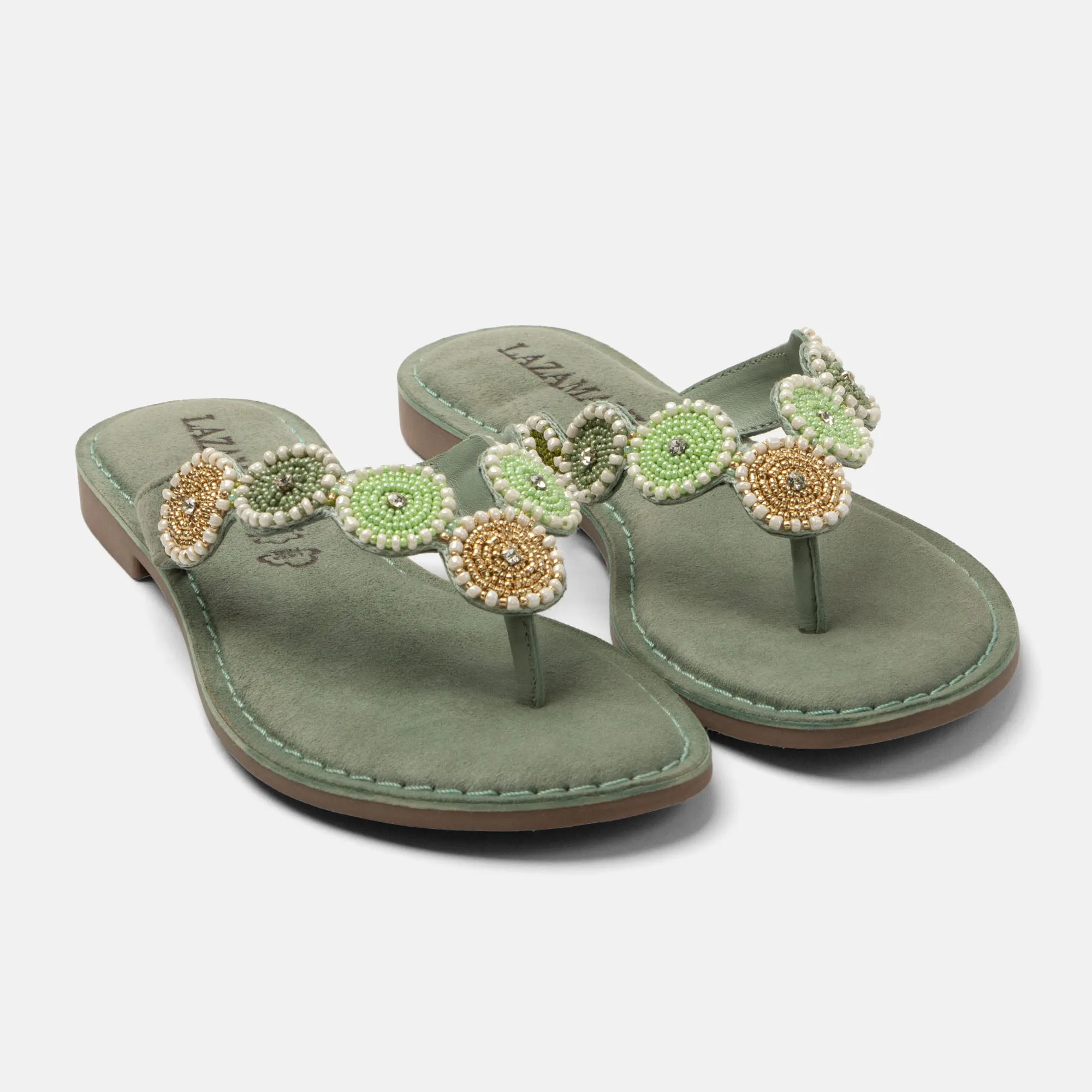 Loua Dames Teenslippers Suede Mint sold by Lazmani product image thumbnail 2