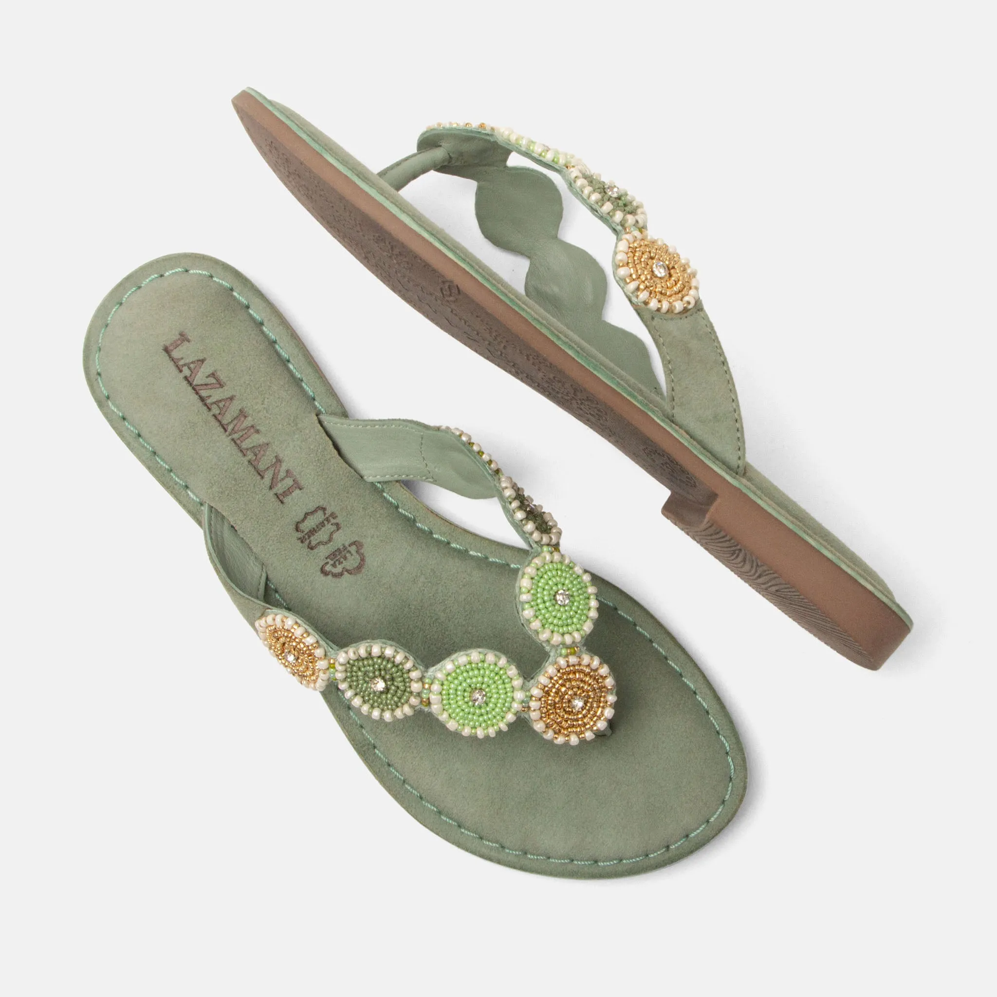 Loua Dames Teenslippers Suede Mint sold by Lazmani product image thumbnail 3