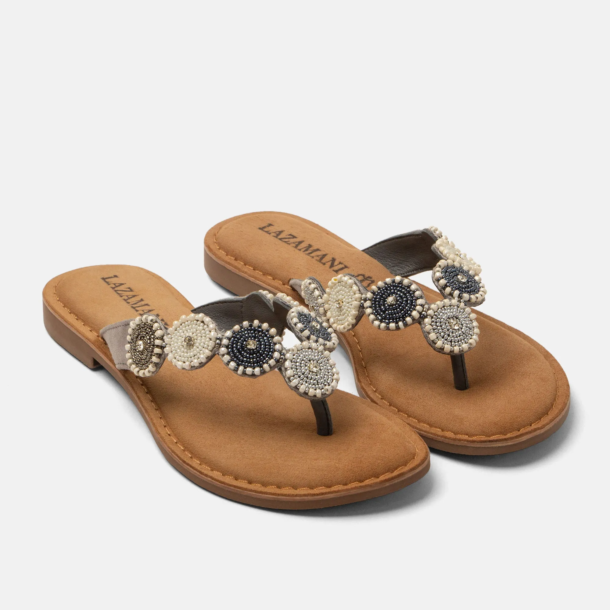 Loua Dames Teenslippers Suede Grey sold by Lazmani product image thumbnail 2