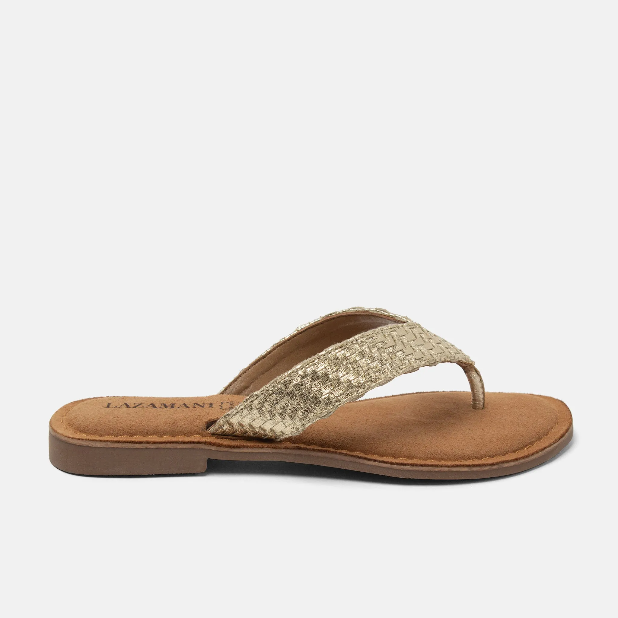 Jule Dames Teenslippers Gold sold by Lazmani