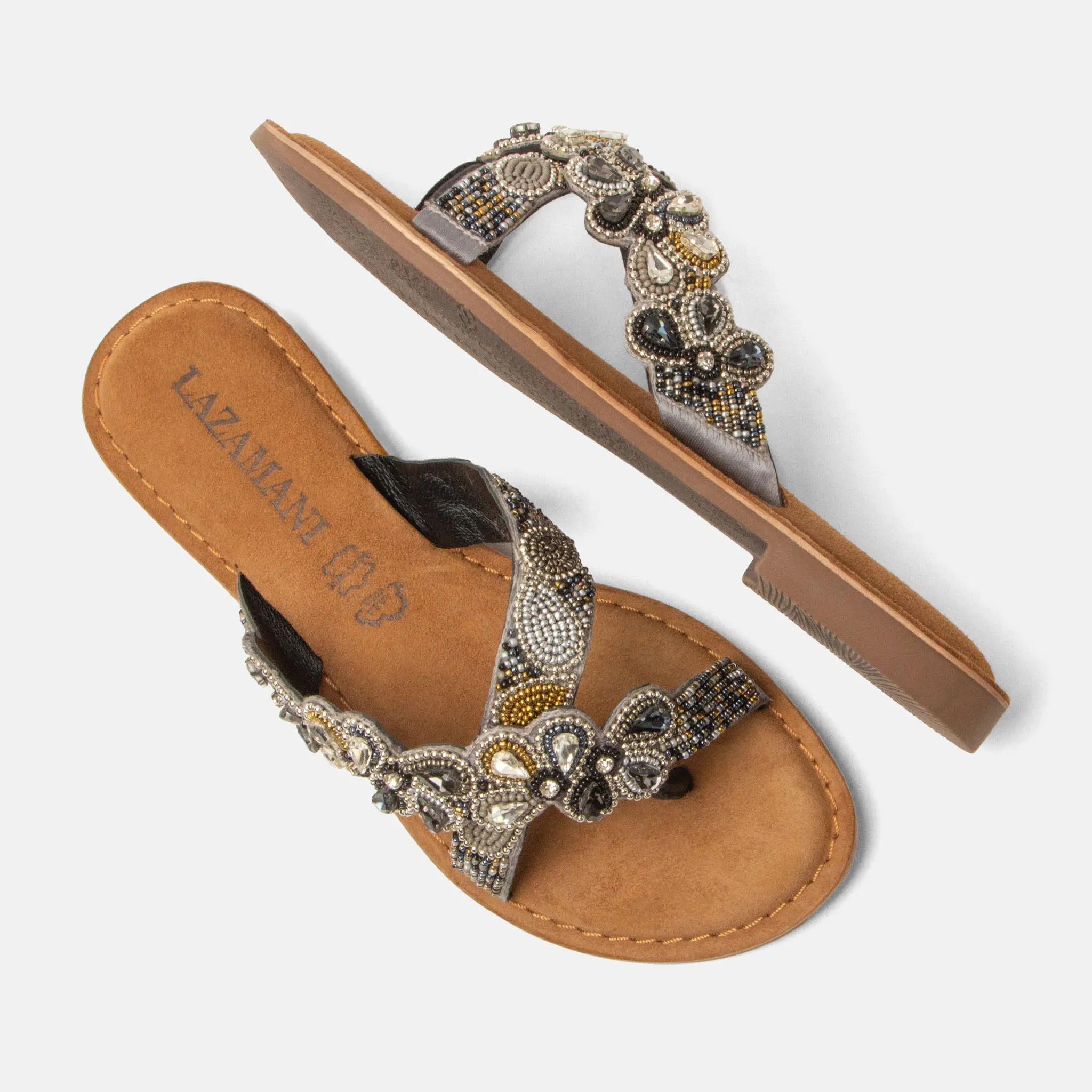 Pena Dames Teenslippers Grey sold by Lazmani product image thumbnail 3