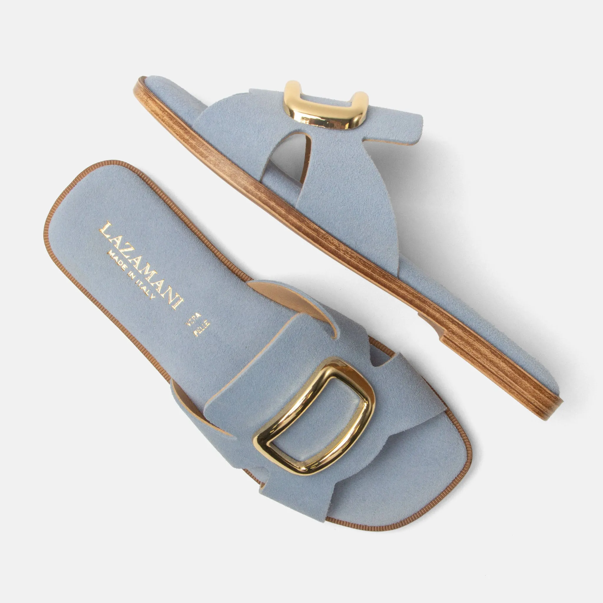 Vito Dames Slippers Suede Blue sold by Lazmani product image thumbnail 3