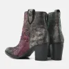 Dames Enkellaarsjes 85.605 Purple-Disco sold by Lazmani