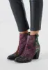 Dames Enkellaarsjes 85.605 Purple-Disco sold by Lazmani