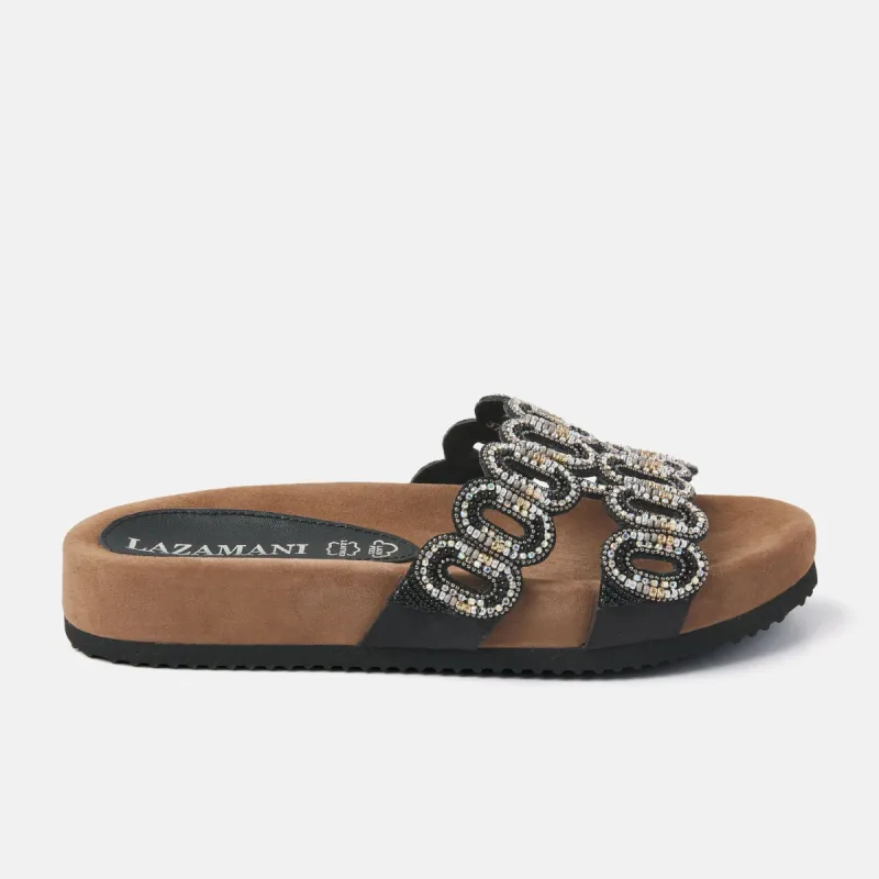 Dames Slippers 75.391 Black sold by Lazmani
