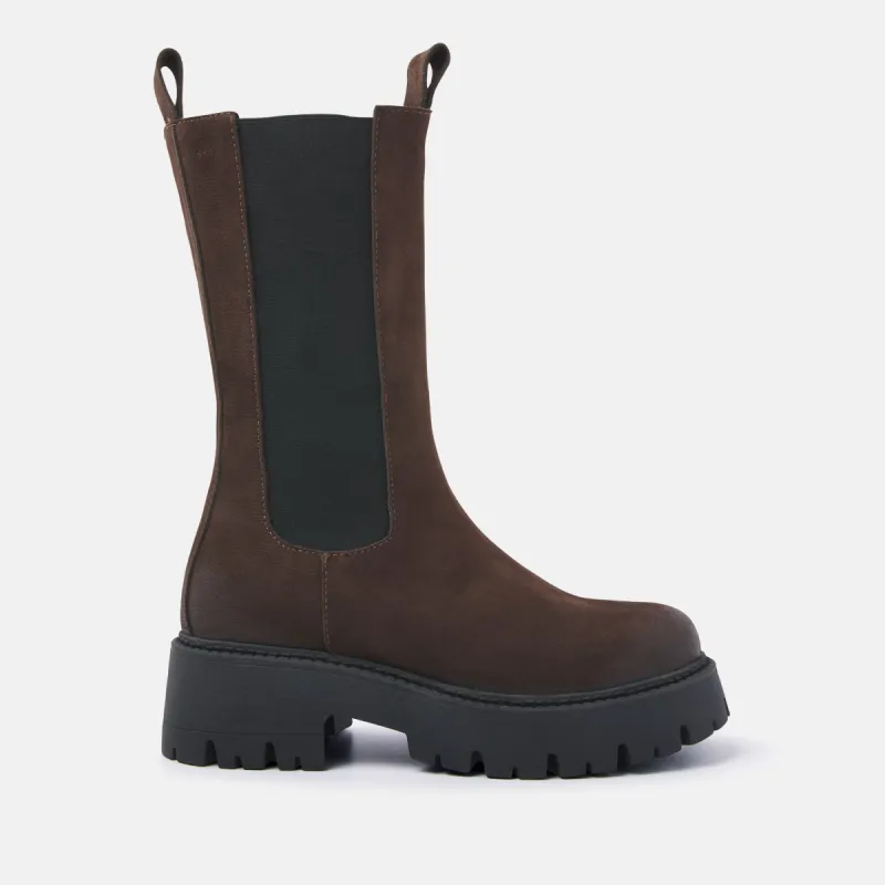Dames Chelsea Boots 67.053 Dark Brown sold by Lazmani