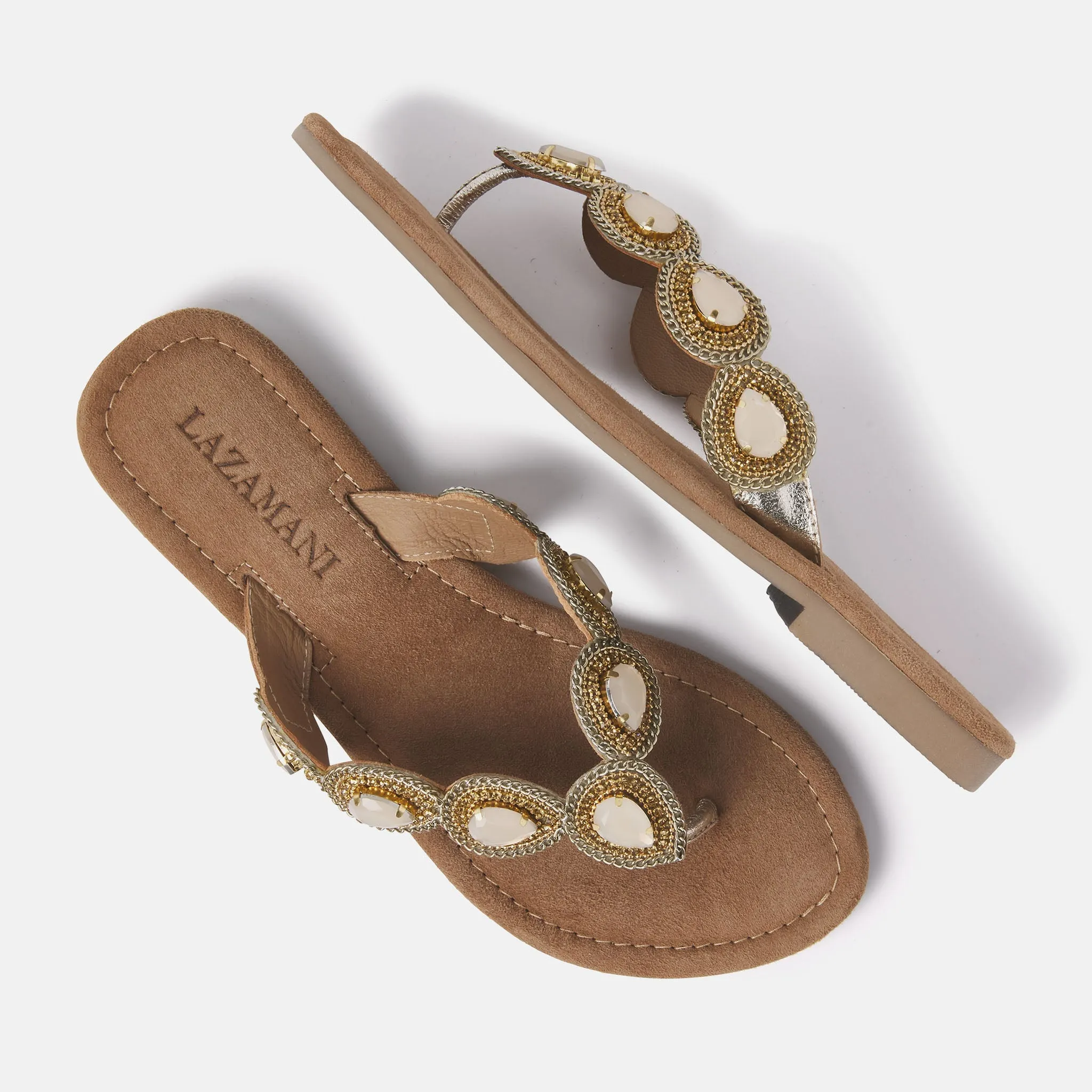 Dames Slippers 33.515 Gold sold by Lazmani product image thumbnail 3