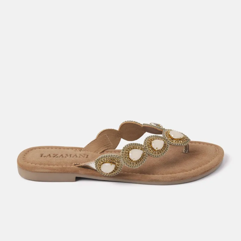 Dames Slippers 33.515 Gold sold by Lazmani
