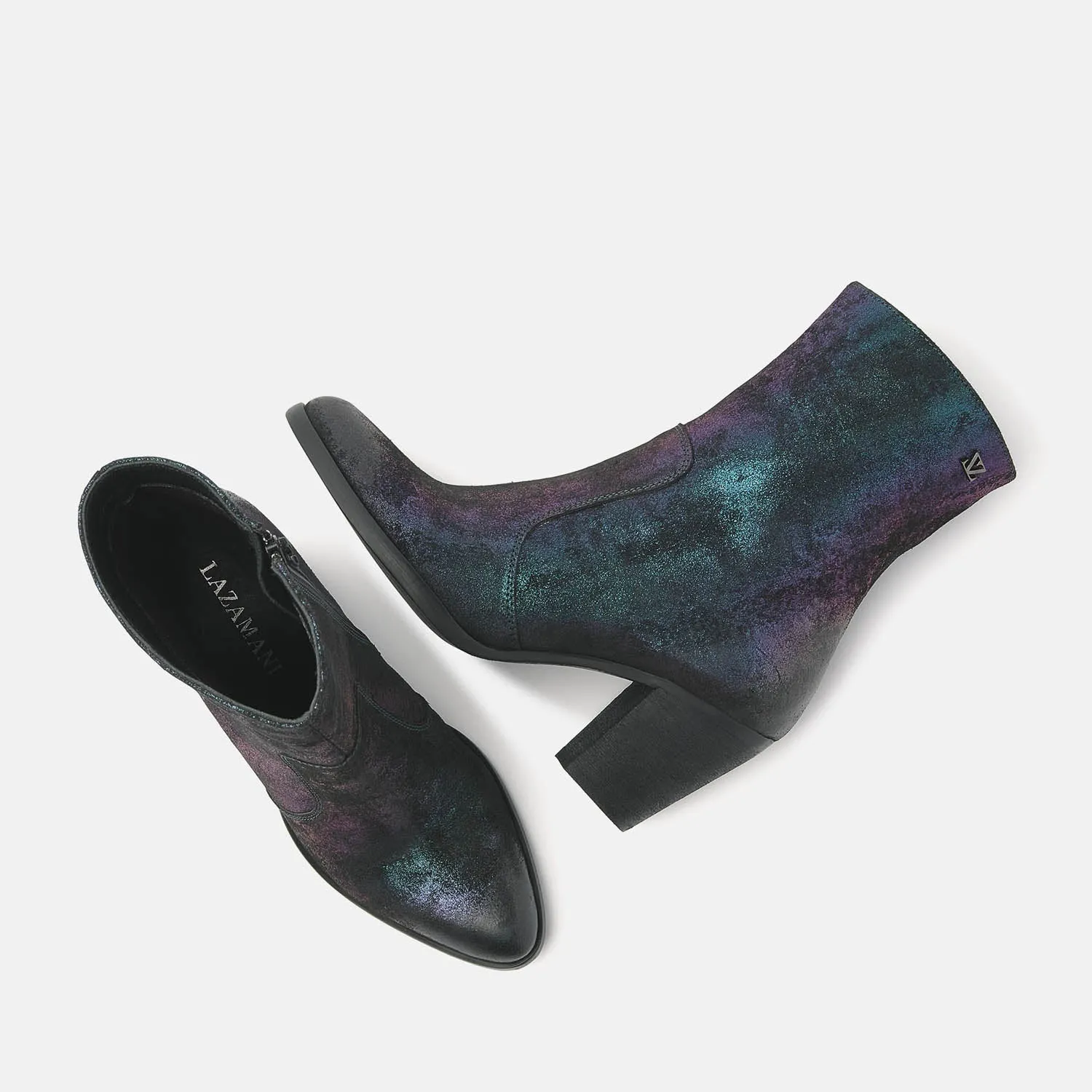 Dames Enkellaarsjes 85.602 Petrol-Disco sold by Lazmani product image thumbnail 4