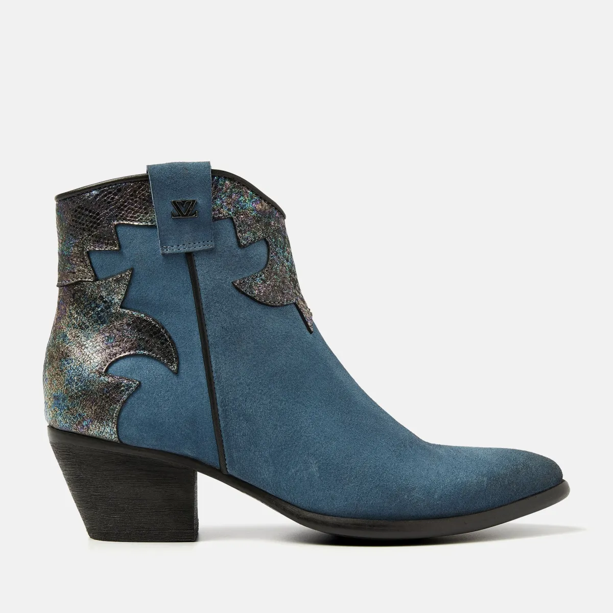 Arletta Dames Enkellaarsjes Suede Jeans sold by Lazmani