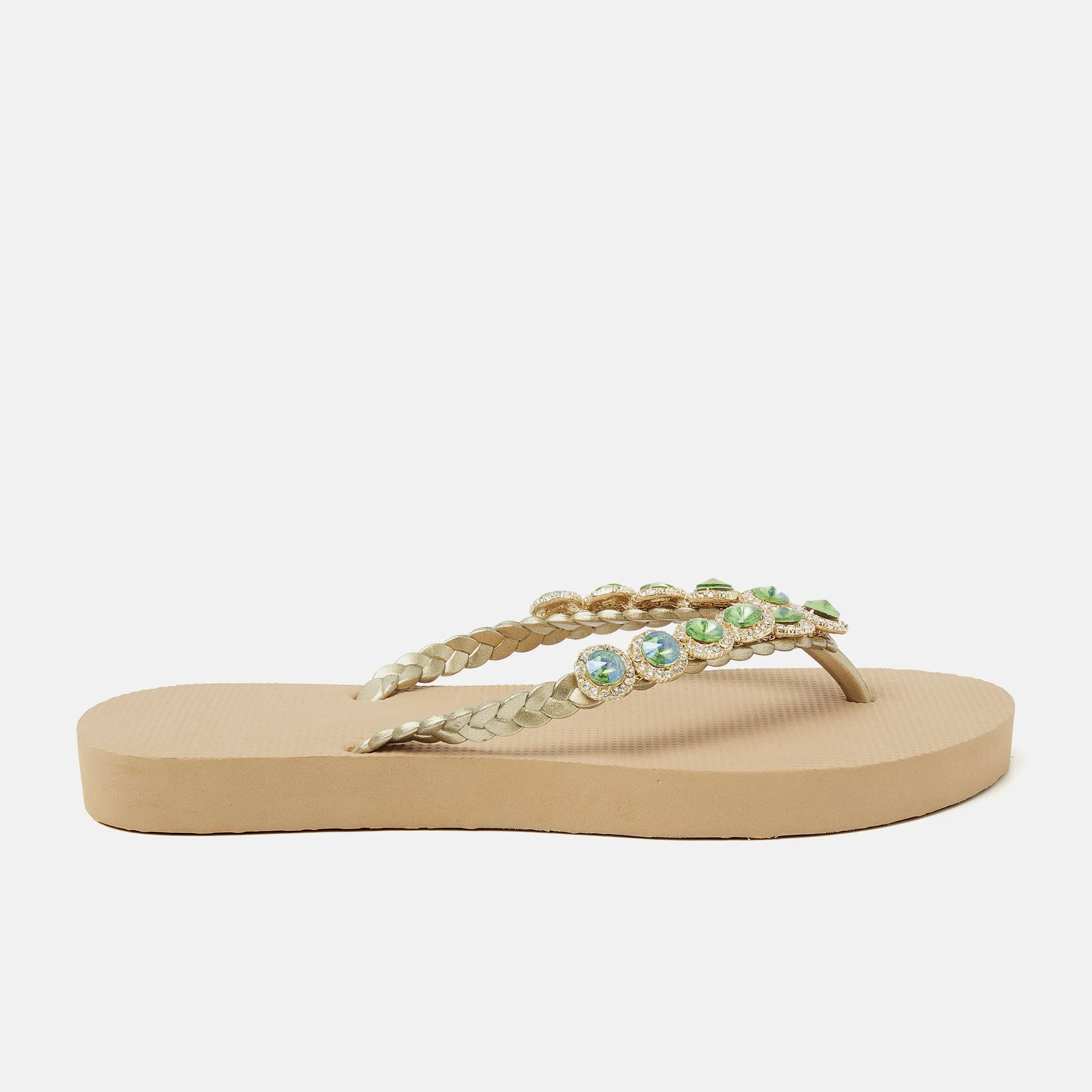 Bora Bora Beach Dames Slippers Beige sold by Lazmani