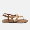 Greta Suede Dames Sandalen Tan sold by Lazmani