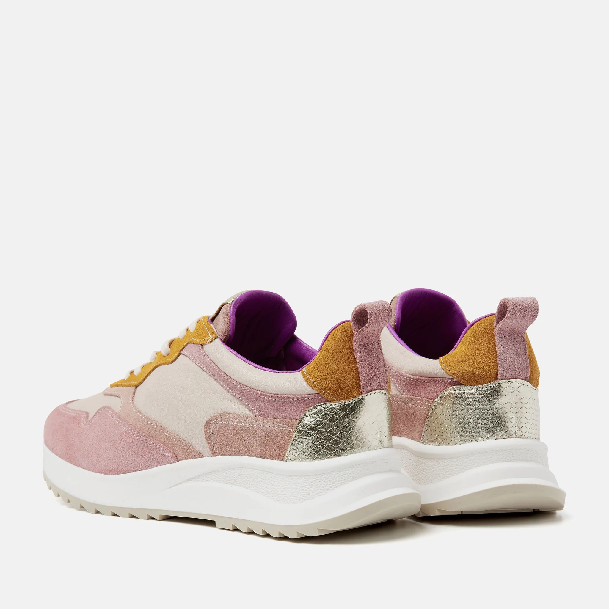 Valencia Leren Dames Sneakers Rose sold by Lazmani product image thumbnail 3
