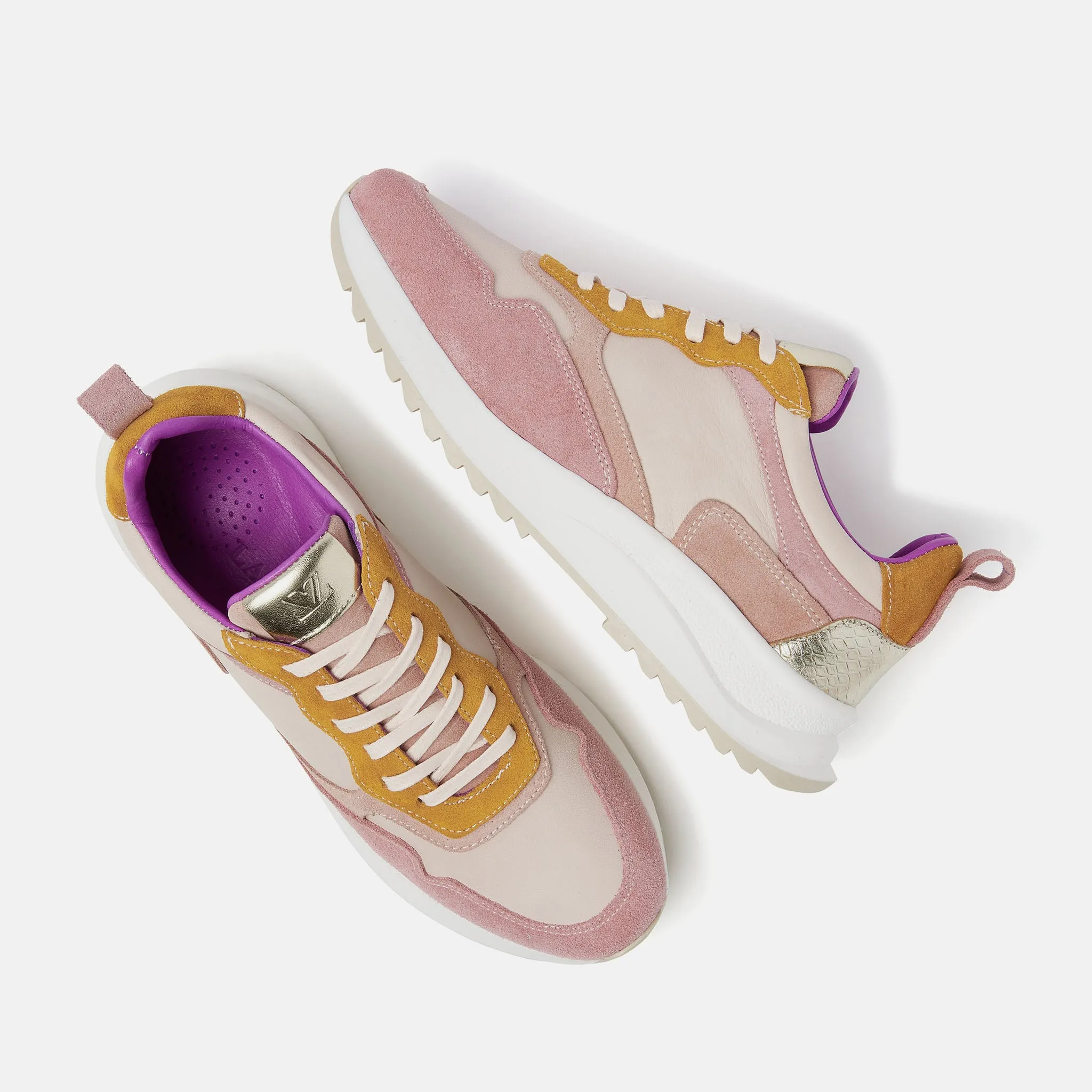 Valencia Leren Dames Sneakers Rose sold by Lazmani product image thumbnail 4