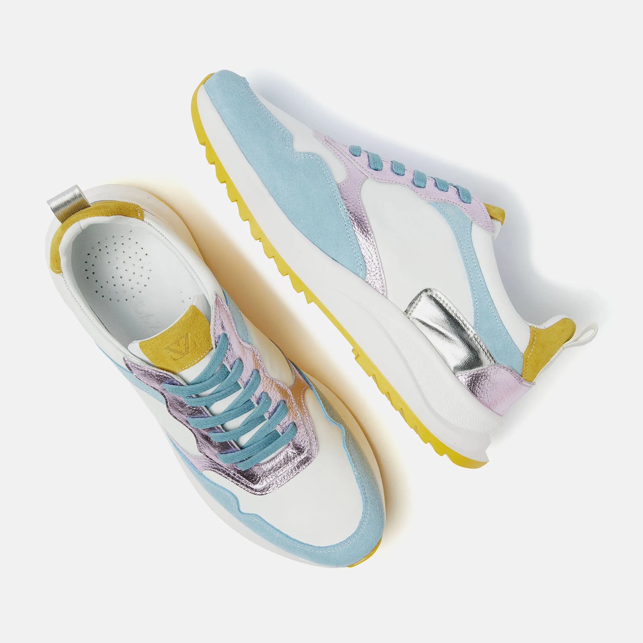 Valencia Leren Dames Sneakers Blue sold by Lazmani product image thumbnail 4