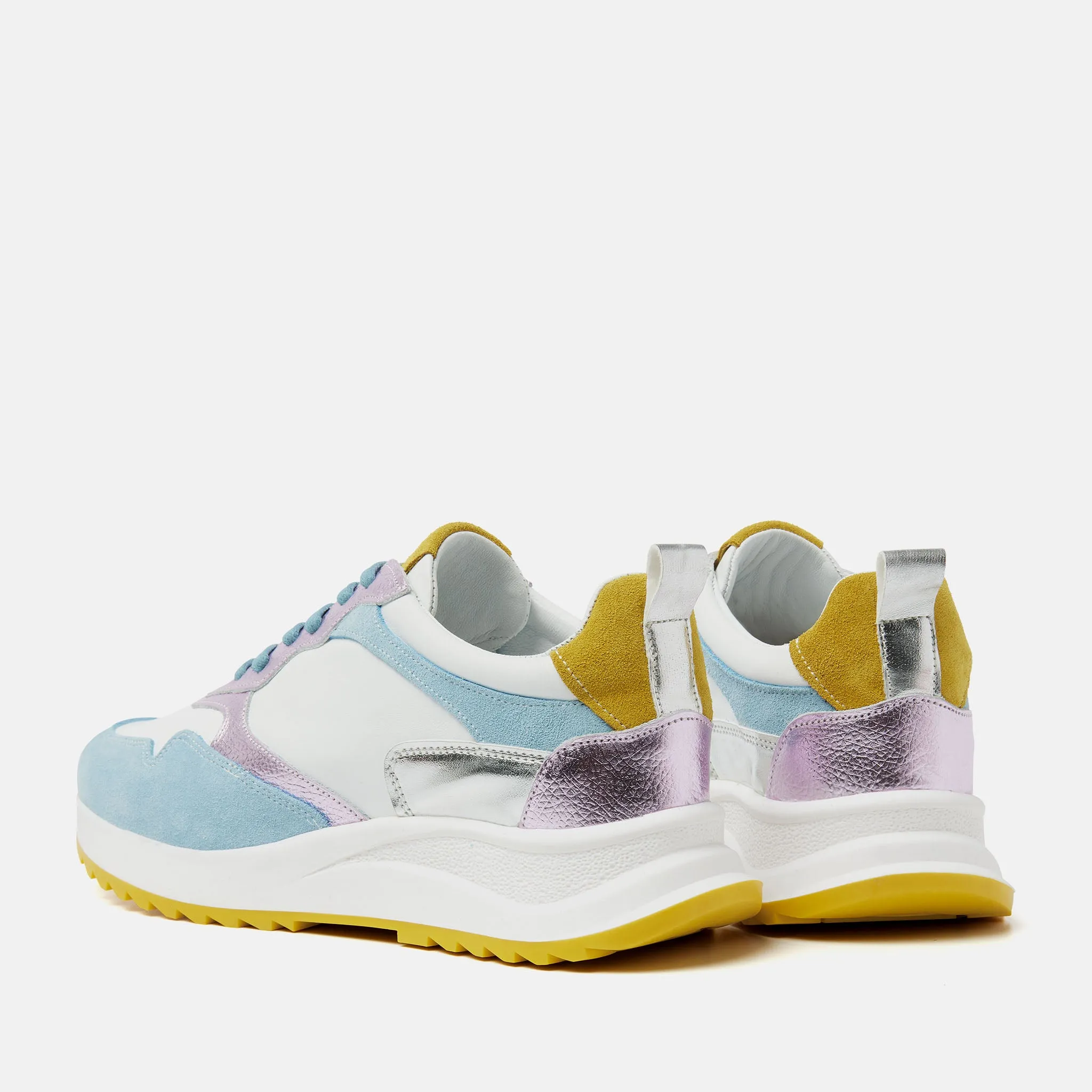 Valencia Leren Dames Sneakers Blue sold by Lazmani product image thumbnail 3