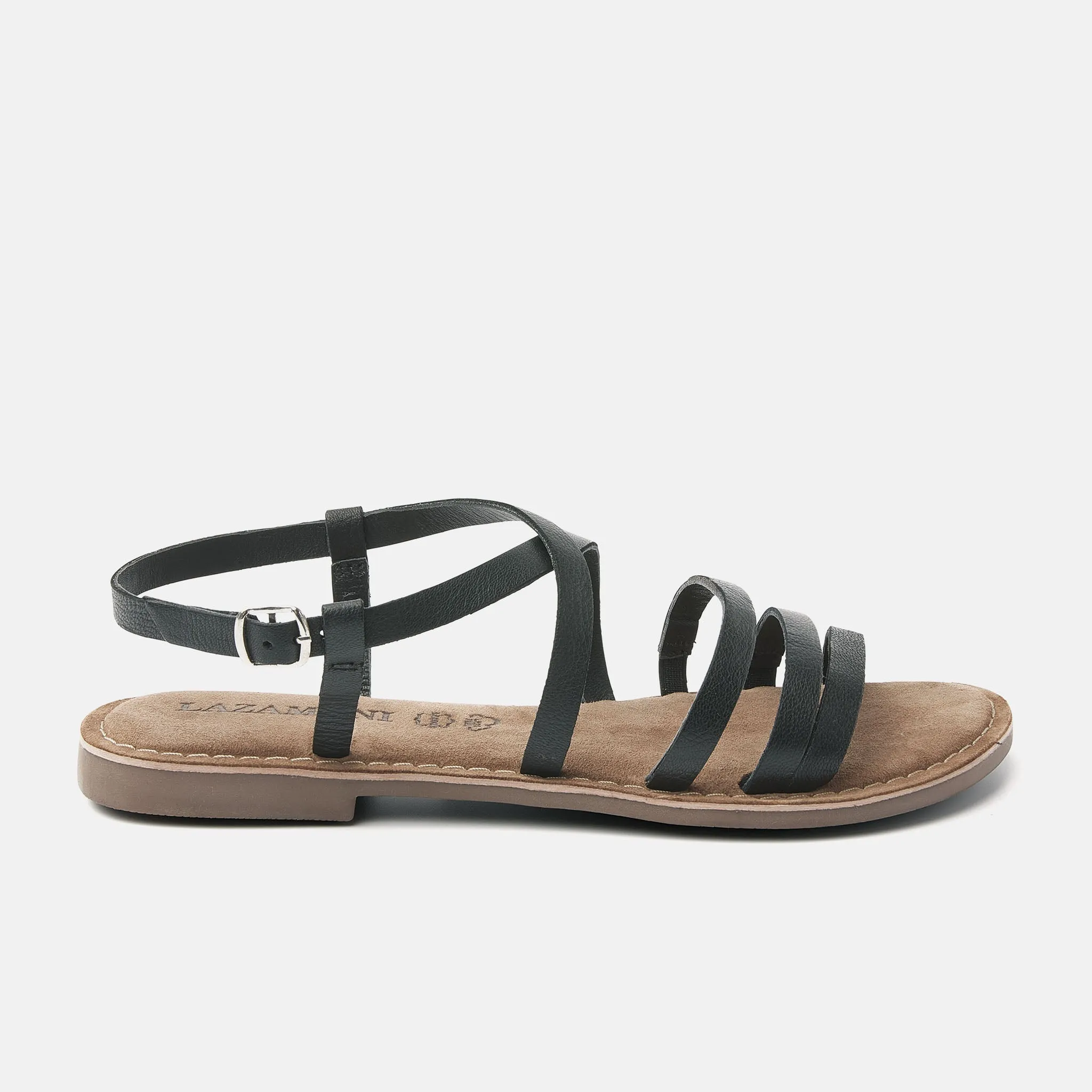 Lucy Leren Dames Sandalen Black sold by Lazmani