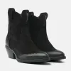 Gigi Dames Enkellaarsjes Suede Black sold by Lazmani