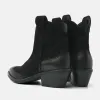 Gigi Dames Enkellaarsjes Suede Black sold by Lazmani