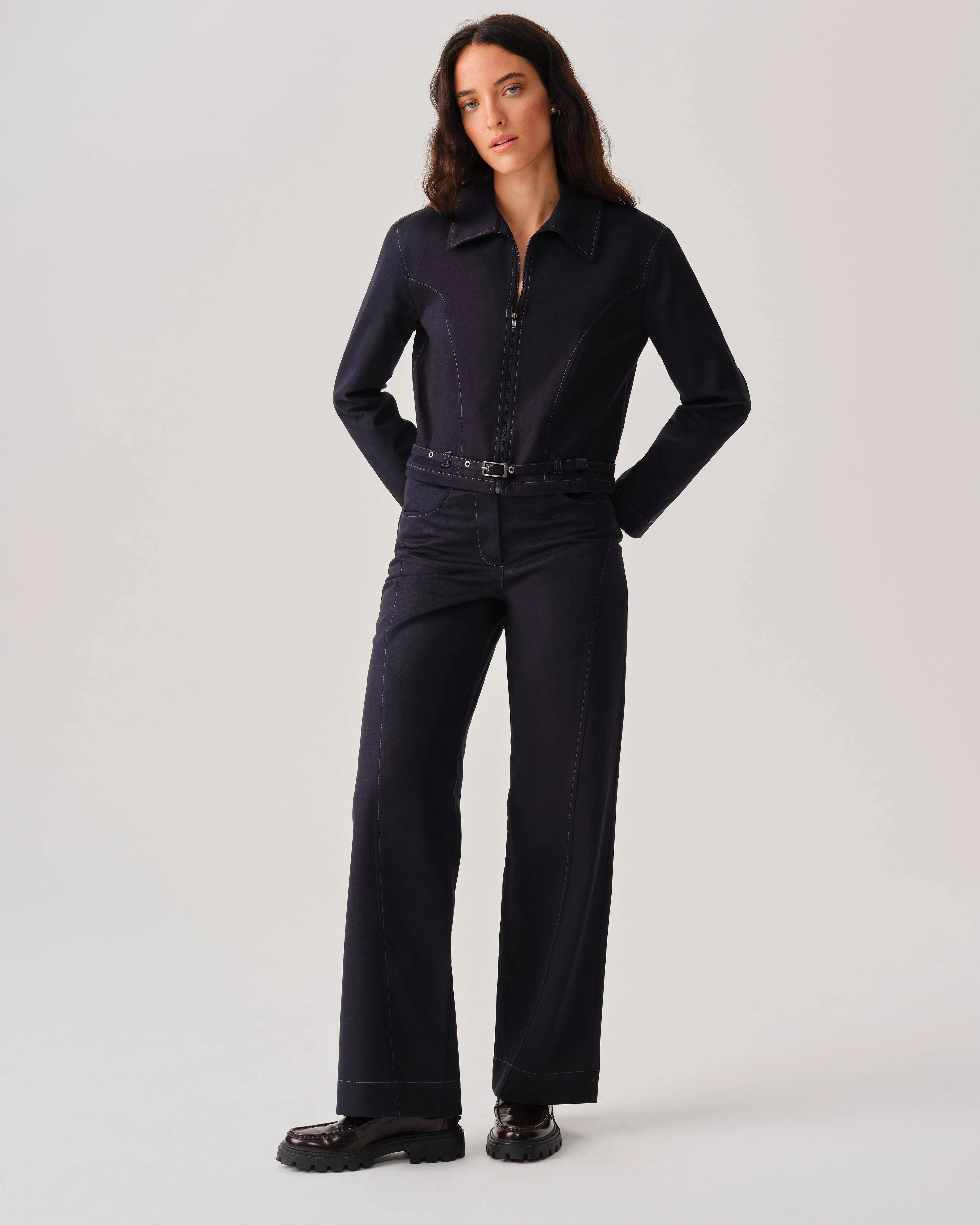 Sloane Set in Navy sold by Leman Mercer
