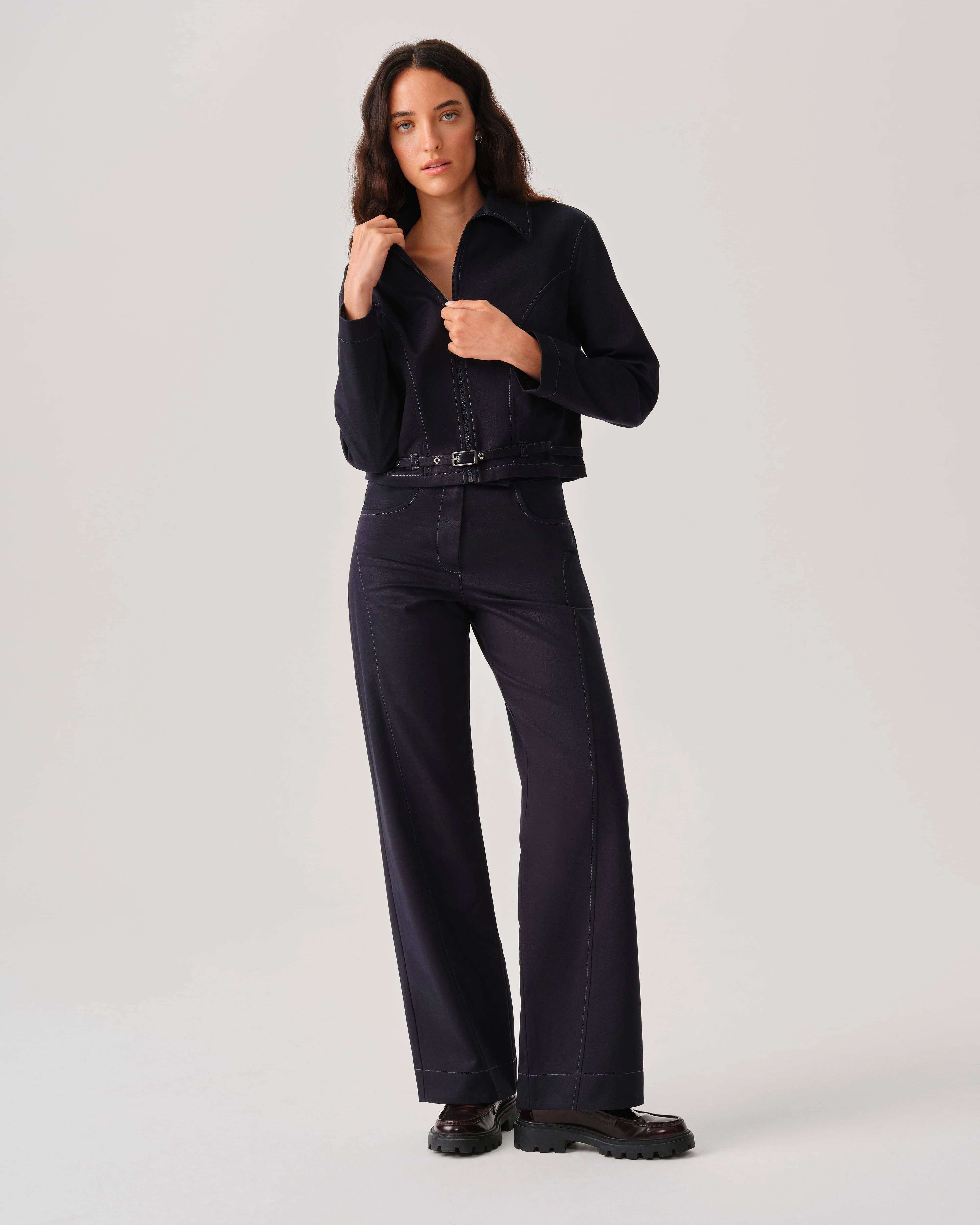 Sloane Set in Navy sold by Leman Mercer product image thumbnail 4
