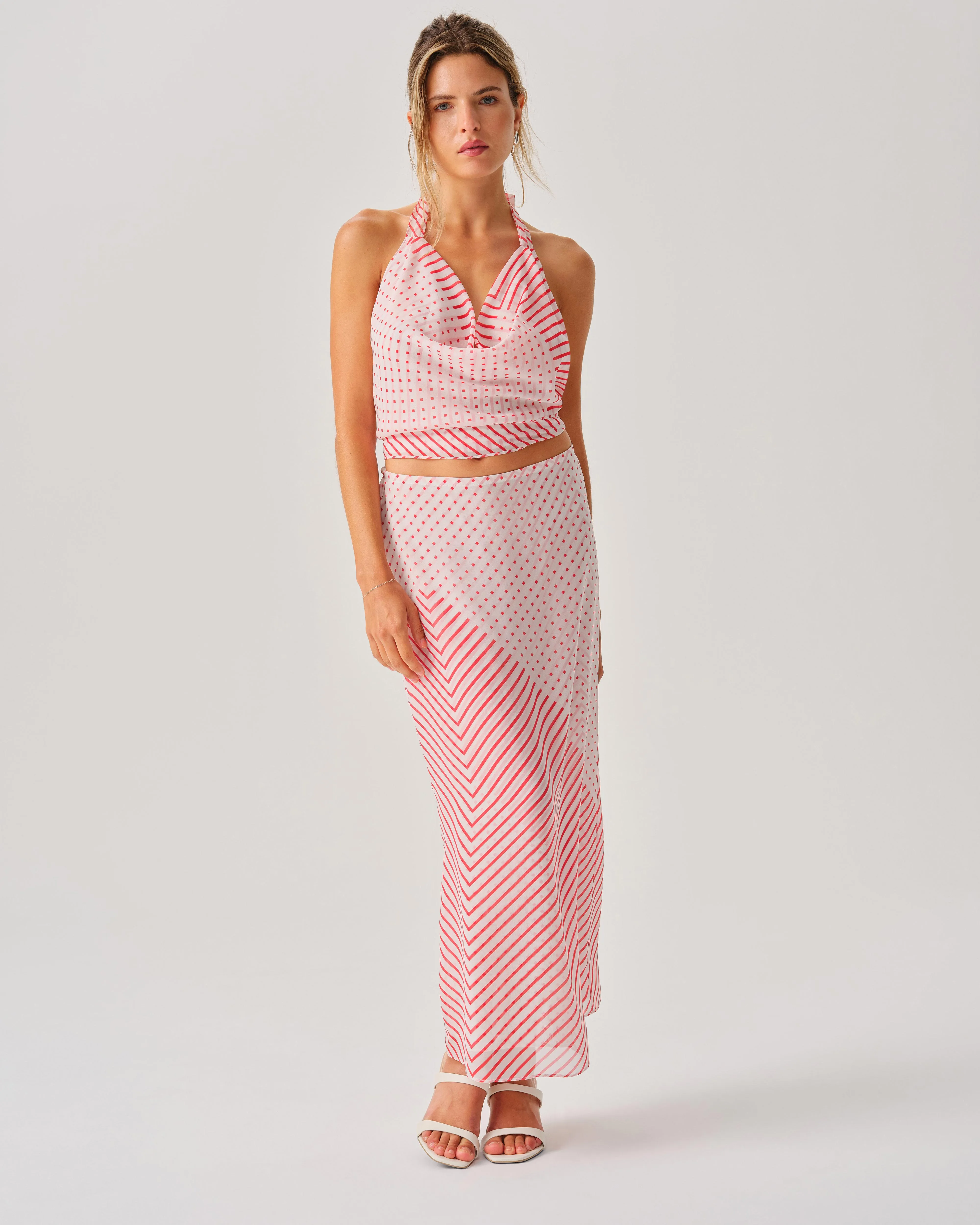 Lana Set in Red & White sold by Leman Mercer product image thumbnail 5