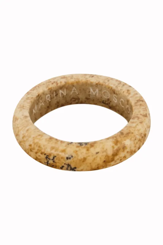 Beige Desert Jasper Stone Ring sold by Marina Moscone