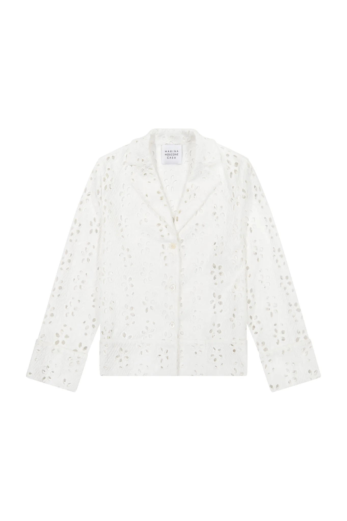 Cotton Eyelet Pajama Set sold by Marina Moscone product image thumbnail 2