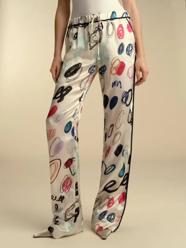 Drawstring Satin Twill Pant sold by Marina Moscone