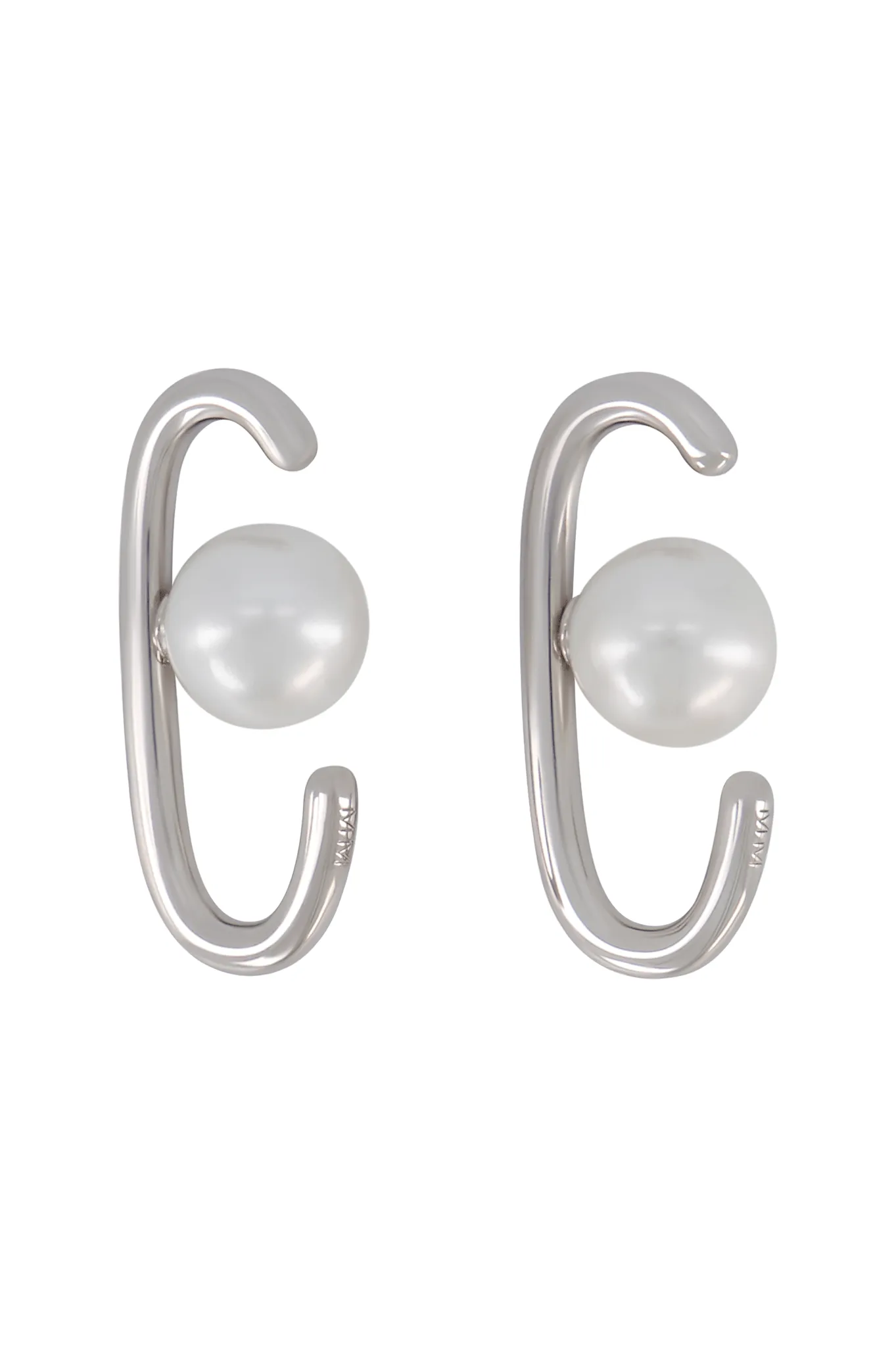 Silver Pearl-Backed Ear Cuffs sold by Marina Moscone