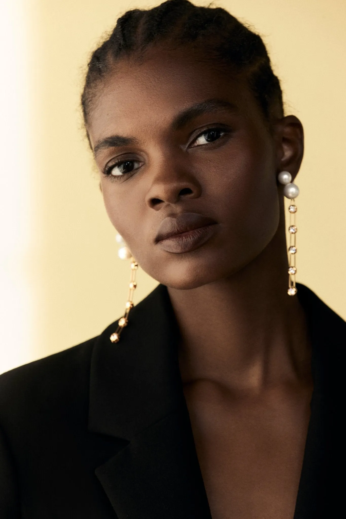 Gold Crystal Strass Earrings sold by Marina Moscone product image thumbnail 2