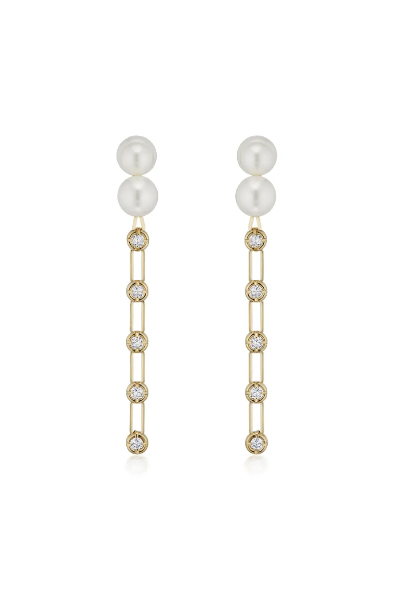 Gold Crystal Strass Earrings sold by Marina Moscone