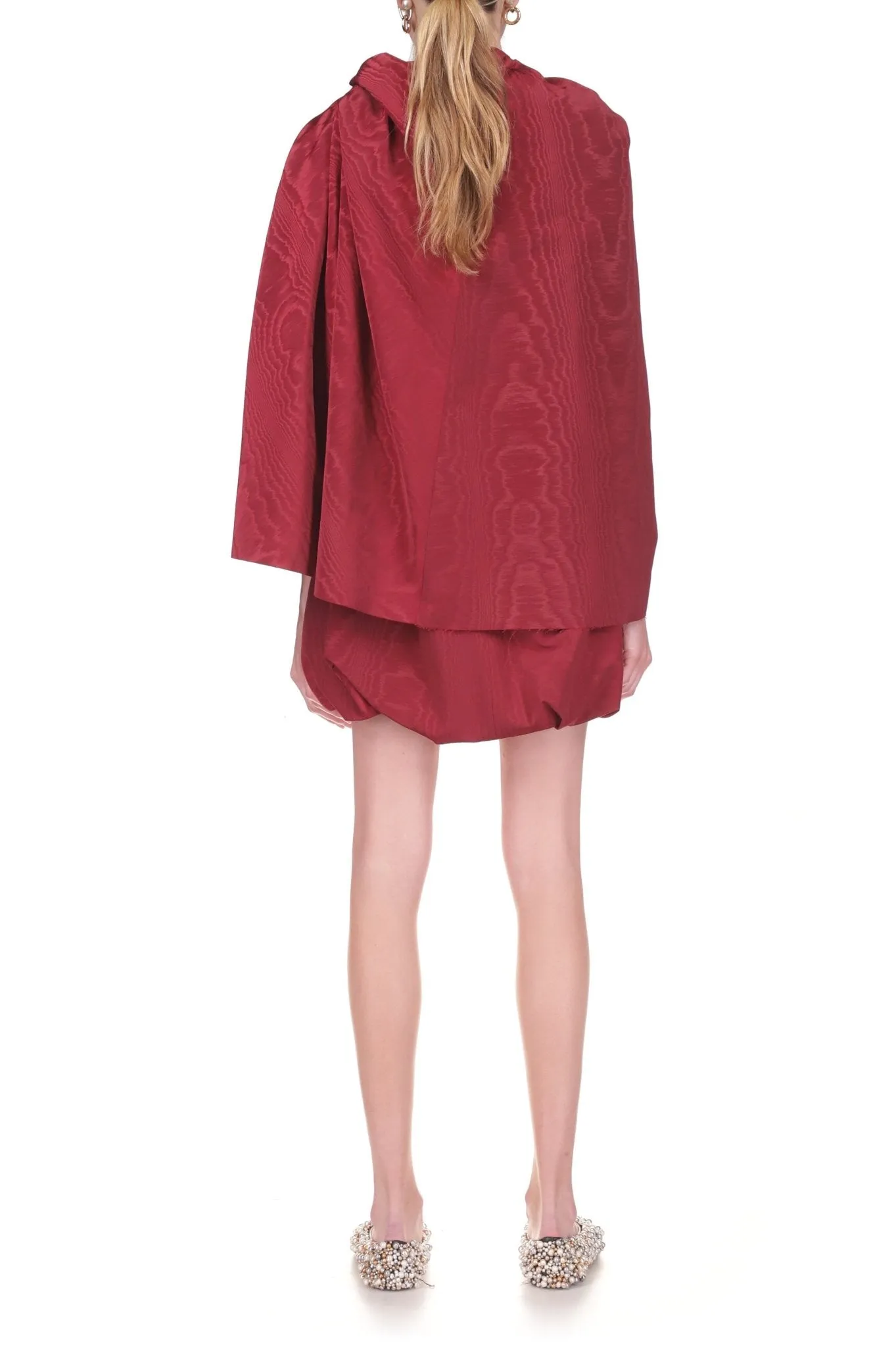 Moiré Twist Capelet sold by Marina Moscone product image thumbnail 2