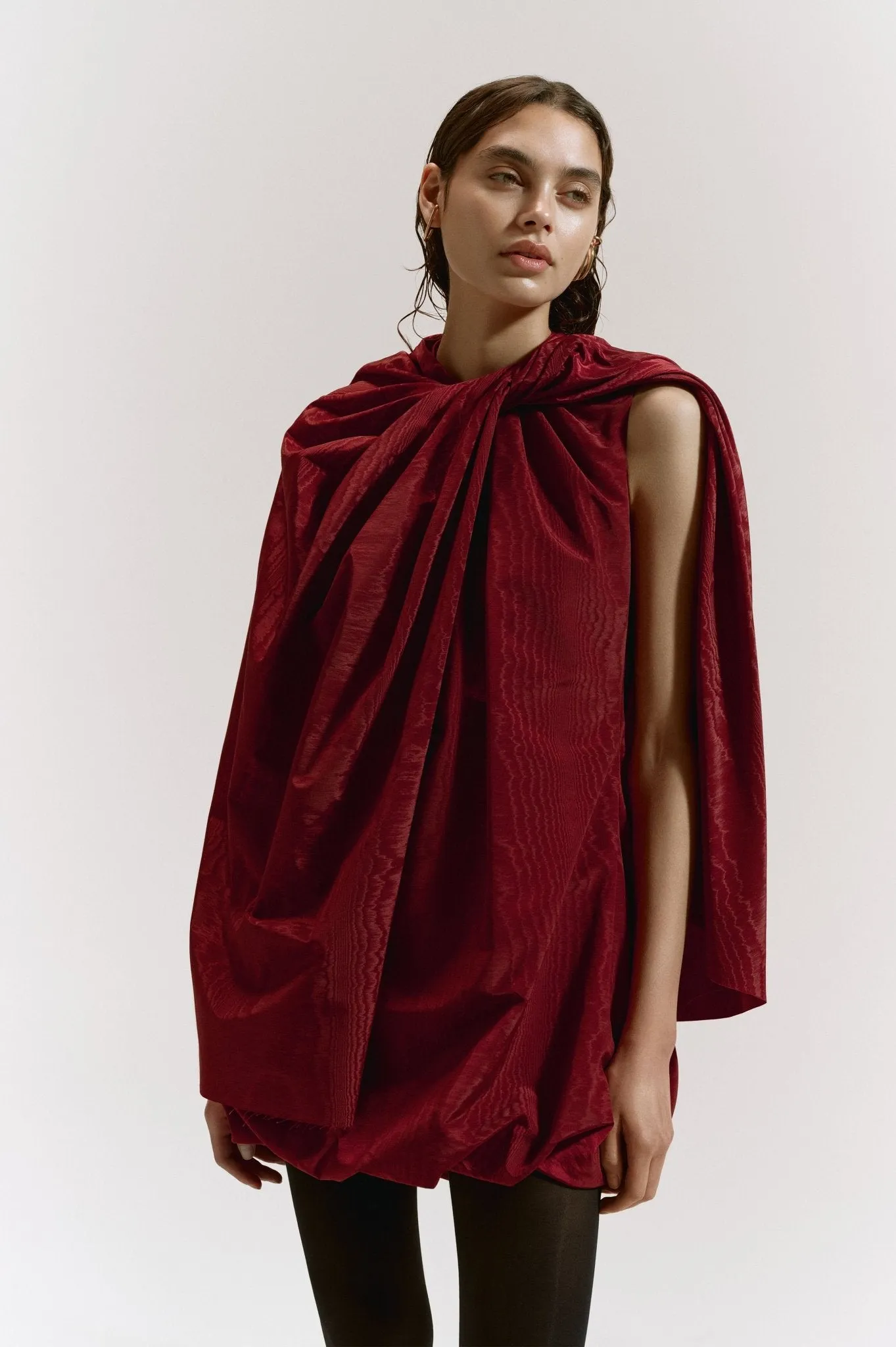 Moiré Twist Capelet sold by Marina Moscone product image thumbnail 4