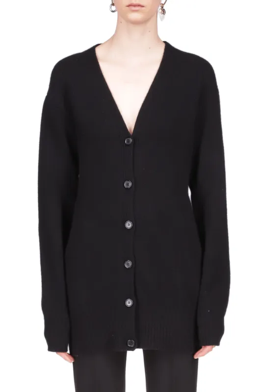 Waisted Cashmere Wool Cardigan sold by Marina Moscone
