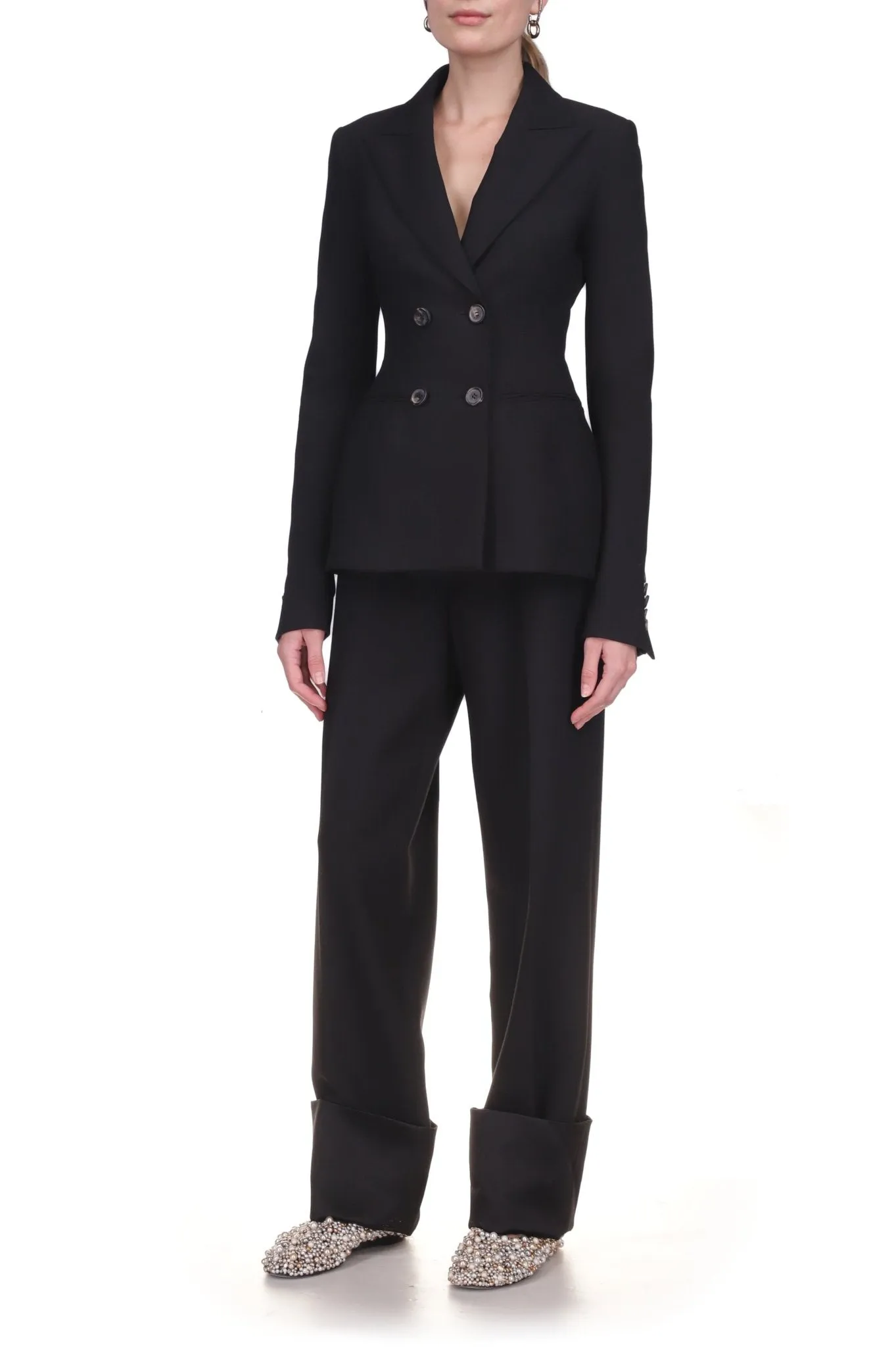 Straight Cuff Tailored Trouser sold by Marina Moscone product image thumbnail 2