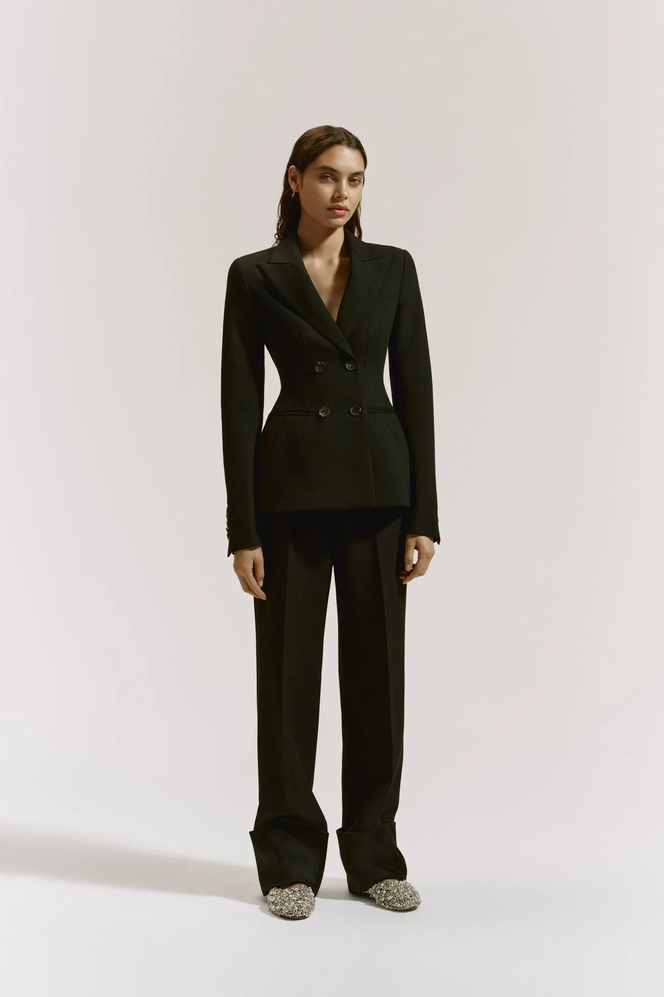 Straight Cuff Tailored Trouser sold by Marina Moscone product image thumbnail 3