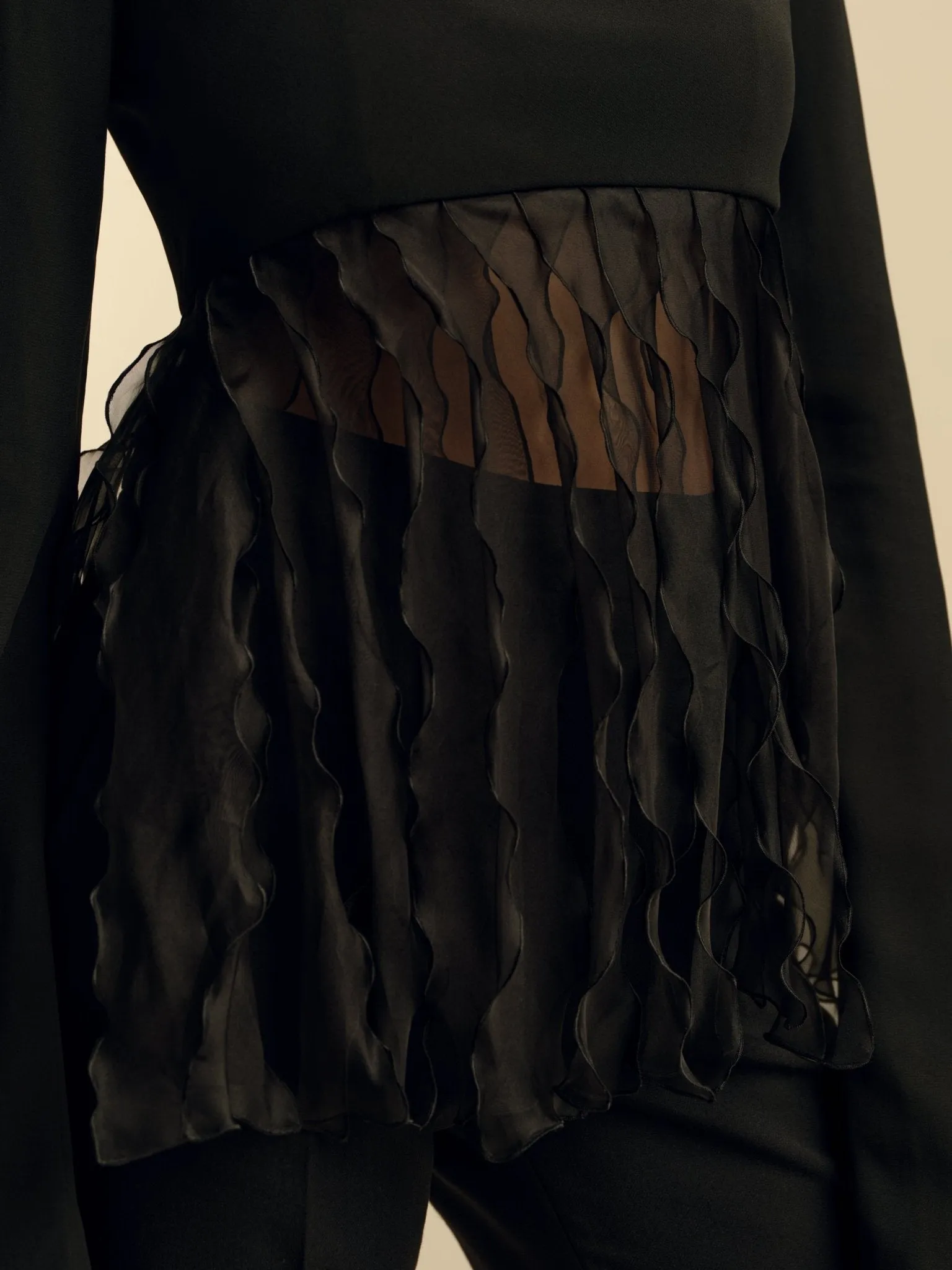 Crepe Bandeau Top sold by Marina Moscone product image thumbnail 4