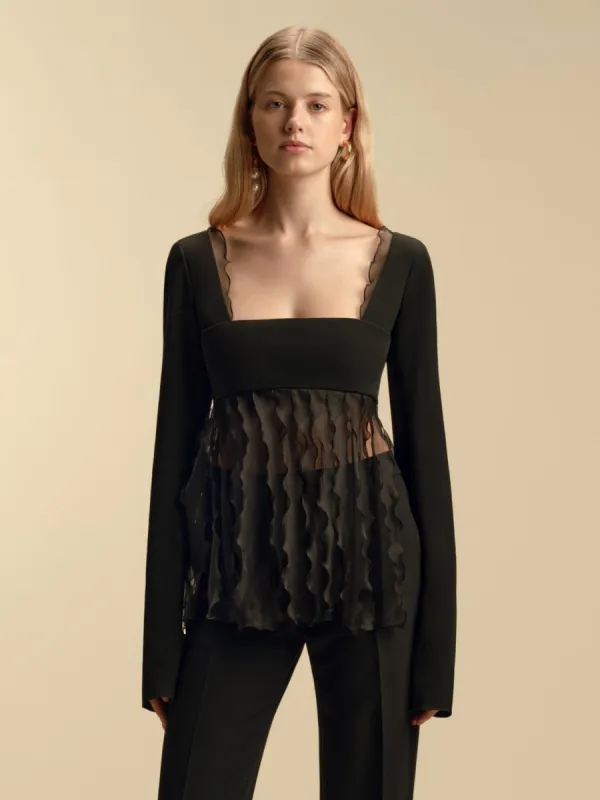 Crepe Bandeau Top made by Marina Moscone