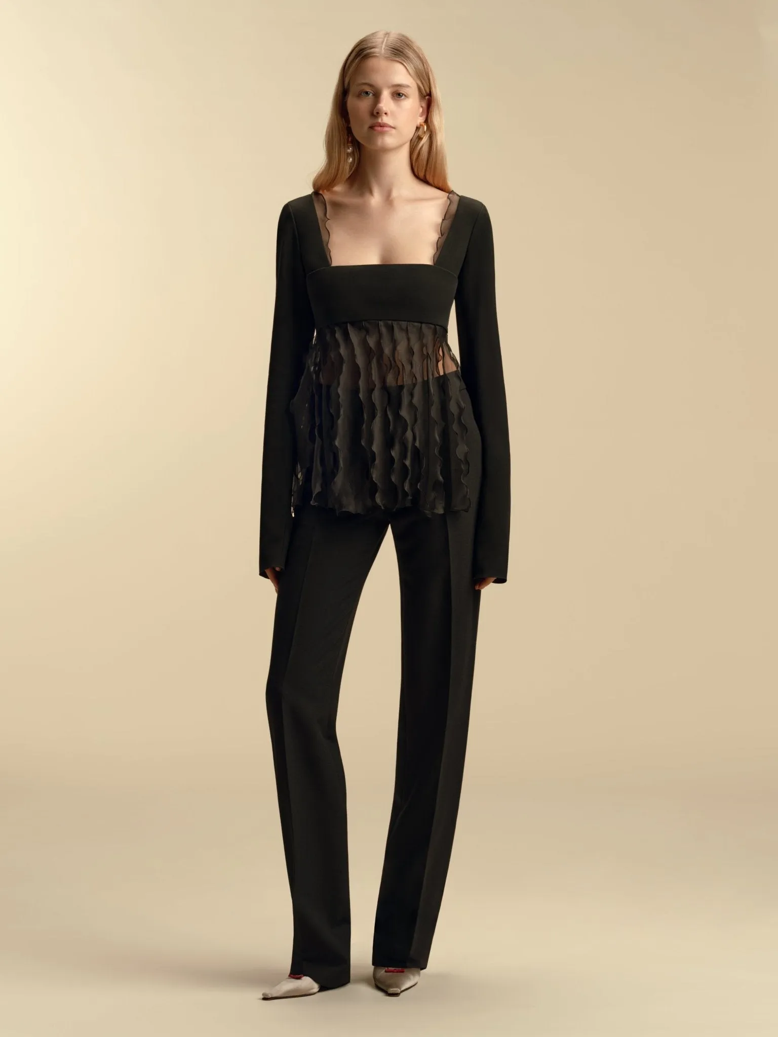 Crepe Bandeau Top sold by Marina Moscone product image thumbnail 2