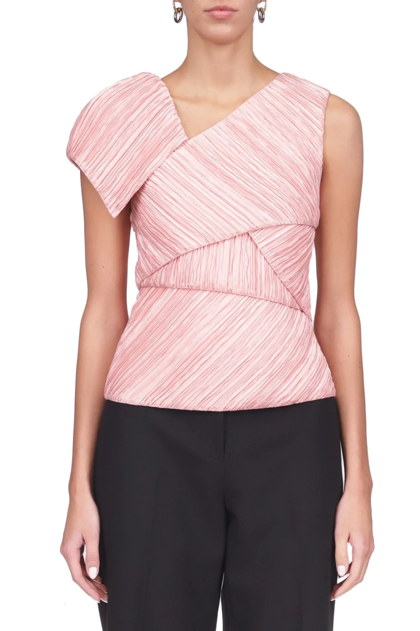 Spliced Plissé Top sold by Marina Moscone