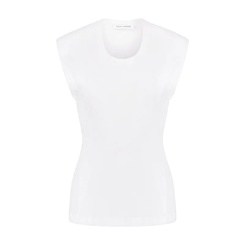 U-Neck Cotton Tank sold by Marina Moscone