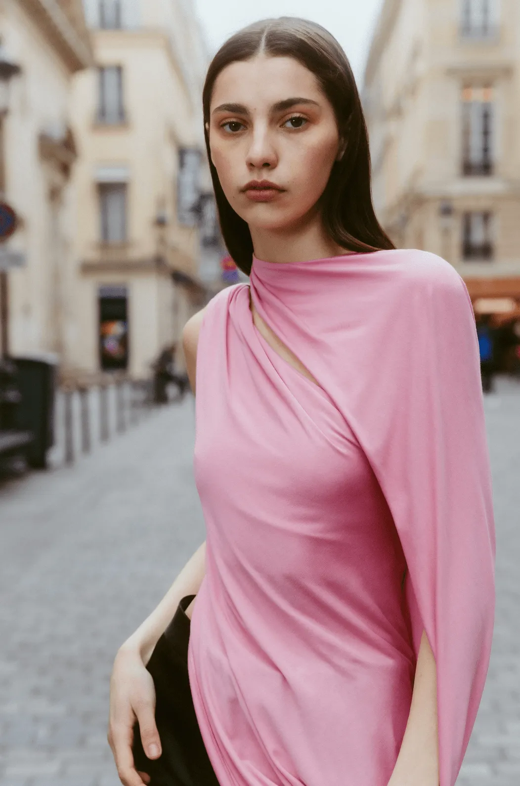 Jersey Twist Cape Top sold by Marina Moscone product image thumbnail 4