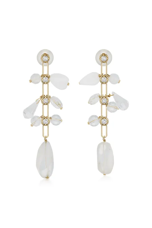 Gold Chandelier Earrings sold by Marina Moscone