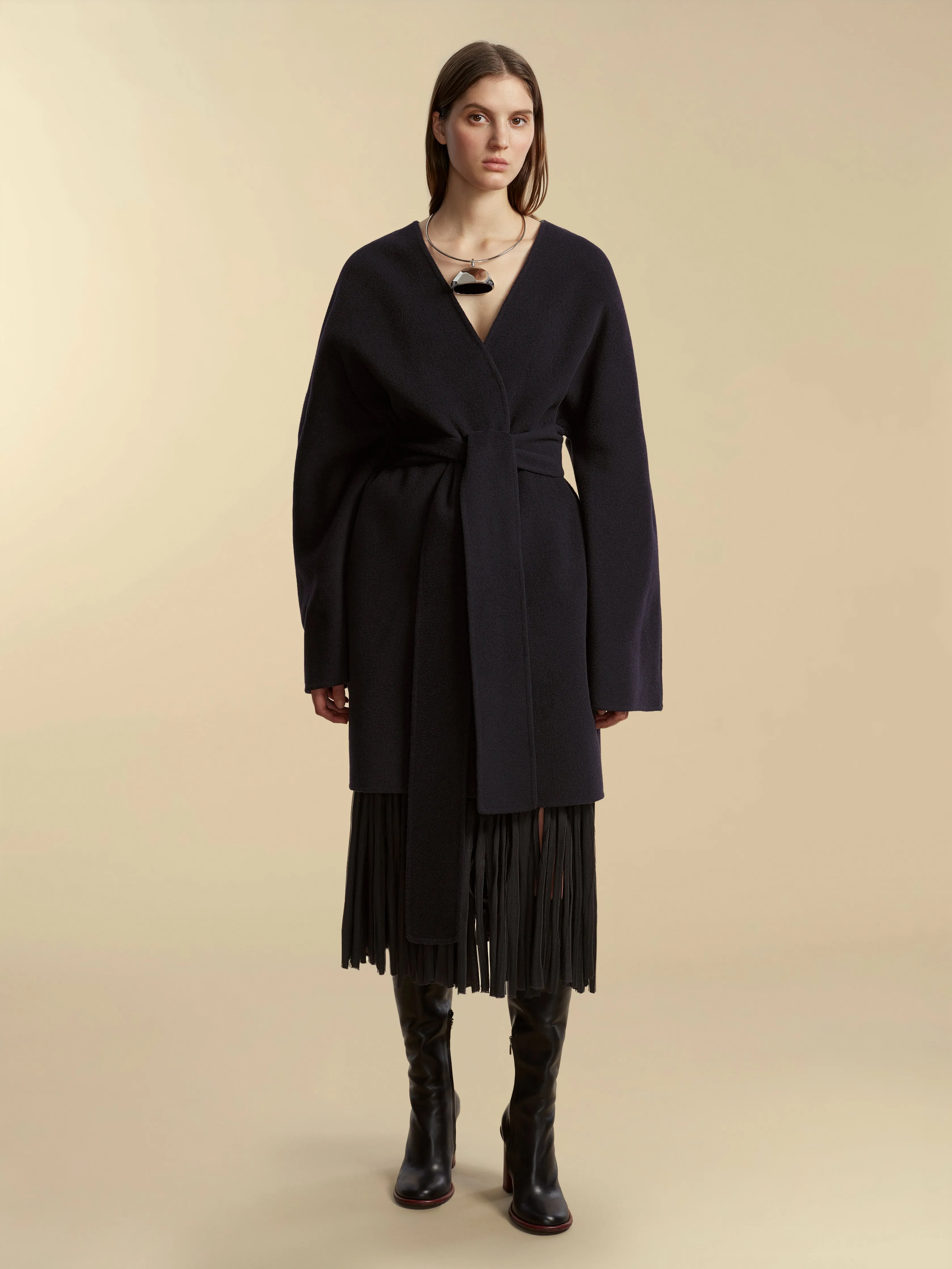 Double Faced Wool Cocoon Coat sold by Marina Moscone product image thumbnail 2