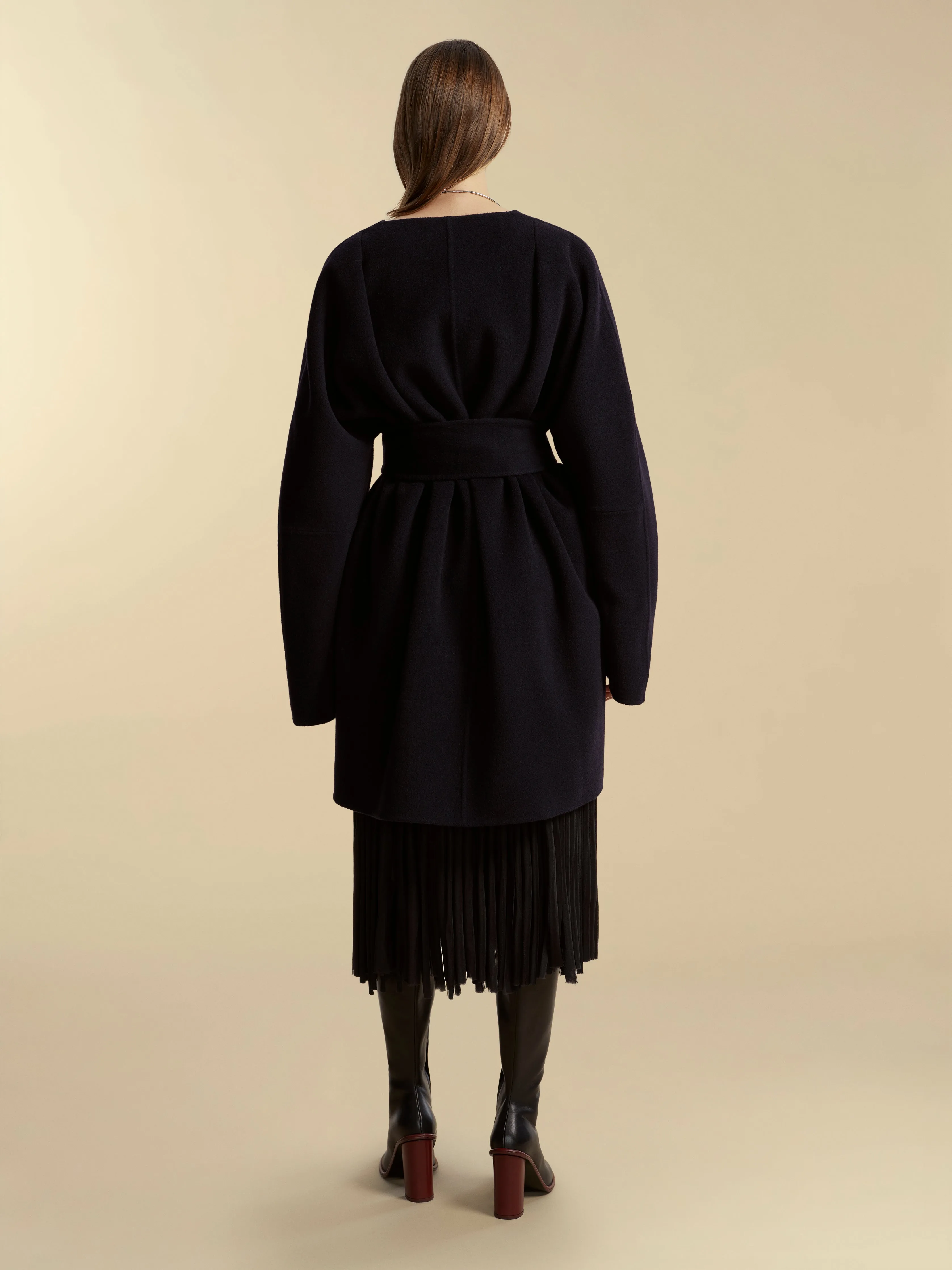 Double Faced Wool Cocoon Coat sold by Marina Moscone product image thumbnail 3