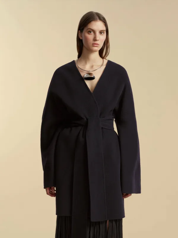 Double Faced Wool Cocoon Coat sold by Marina Moscone