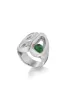 Silver Signet Ring with Malachite sold by Marina Moscone