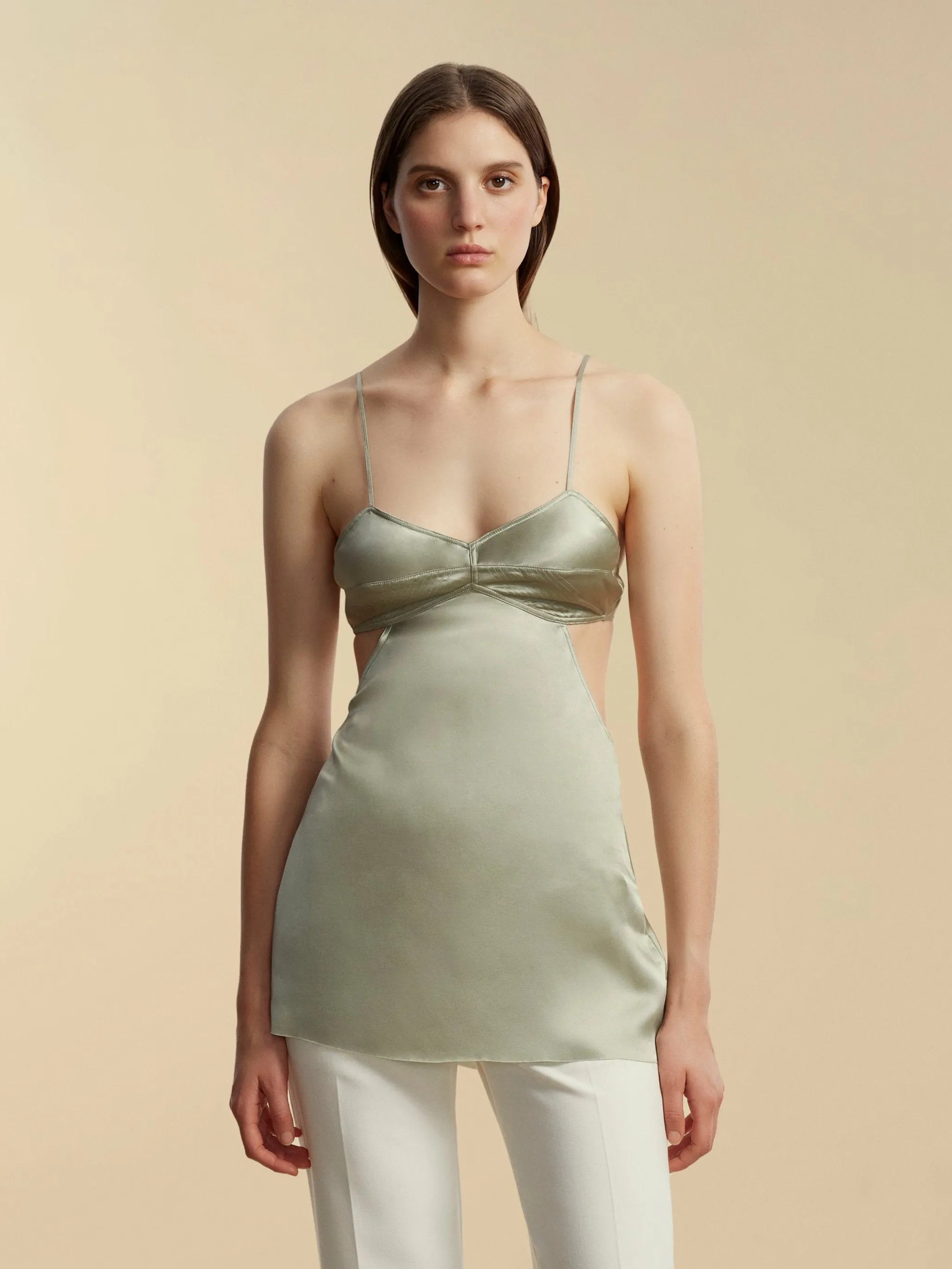 Open Back Silk Camisole sold by Marina Moscone